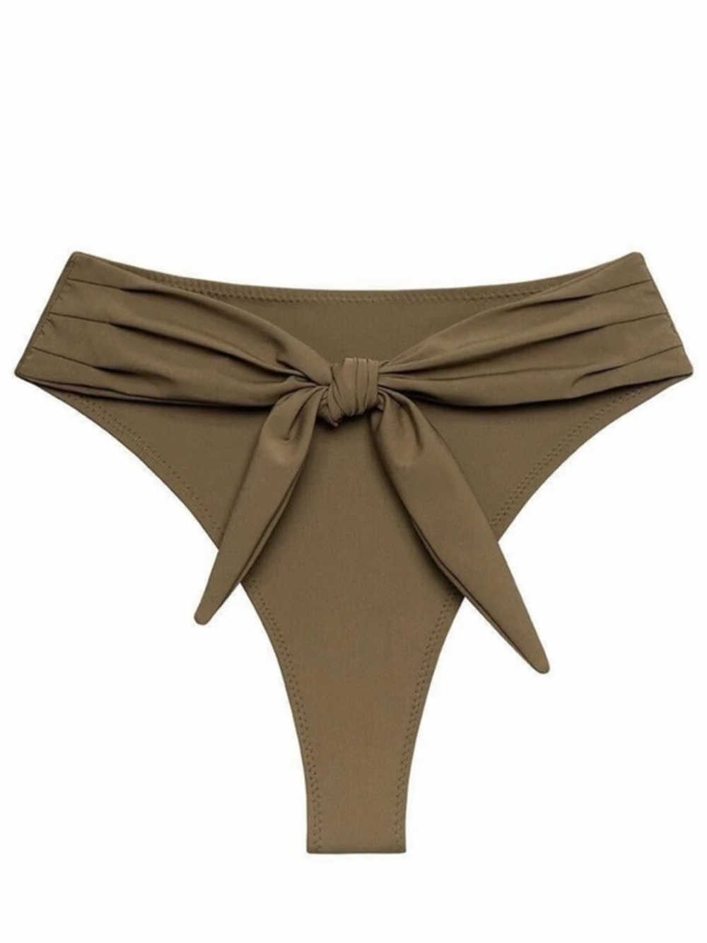 Montce Khaki Paula Waist Tie Bikini Bottoms 122$ NWT